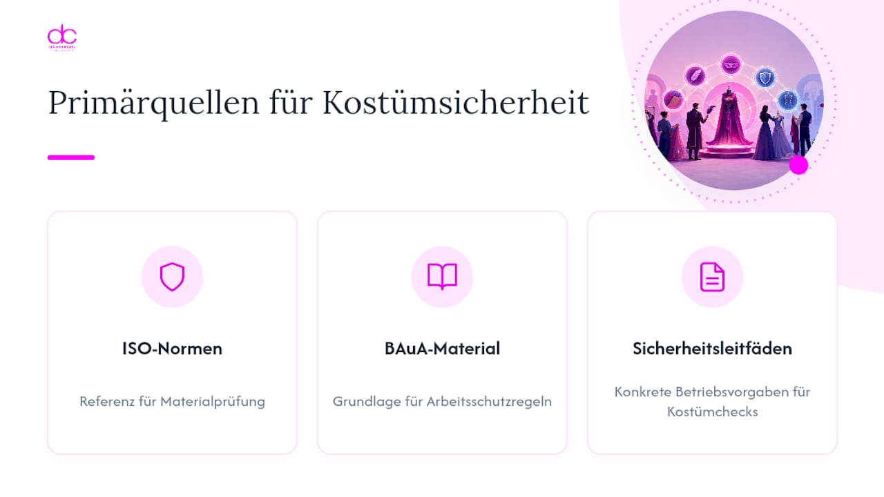 Primärquellen zu Normen, Sicherheits- und Nachhaltigkeitsleitlinien — overview diagram